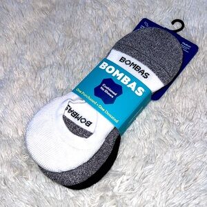 Three Pair BOMBAS CUSHIONED NO SHOWS